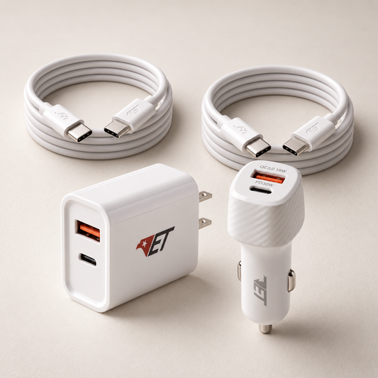 Everything Kit — Wall + Car Charger + 2 Cables
