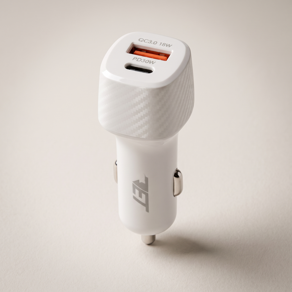 48W Dual-Port Car Charger — PD 30W + QC 3.0