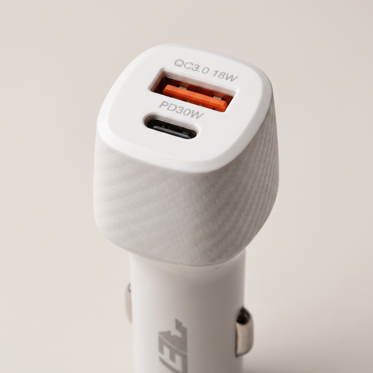 48W Dual-Port Car Charger — PD 30W + QC 3.0