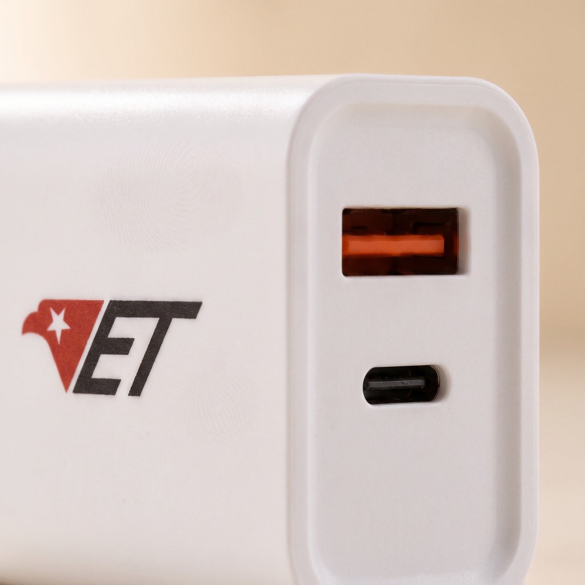 Dual-Port Wall Charger — USB-C PD 30W + USB-A QC 3.0